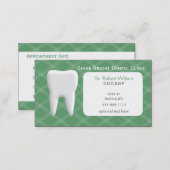 Green Dental businesscards with appointment card (Front/Back)