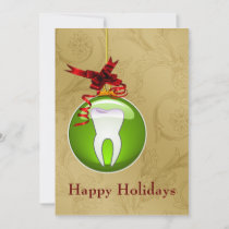 green Dentist Holiday Cards