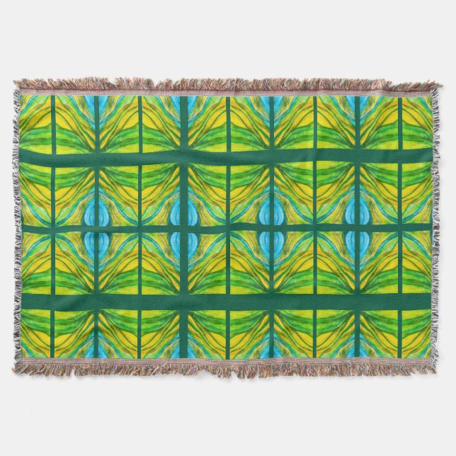 Green Desert Inspirations  Throw Blanket (Front)