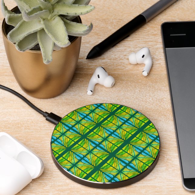 Green Desert Inspirations  Wireless Charger (Desk 2)