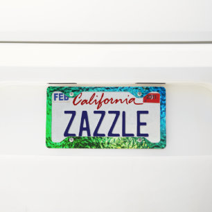 Green Design License Plate Frame