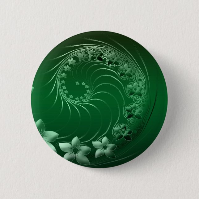 Green Design Party Destiny Celebration Button (Front)
