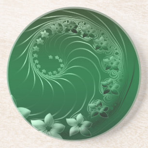Green Design Party Destiny Celebration Coaster