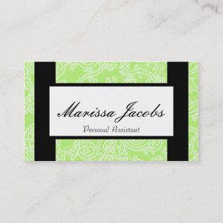 Green Details Personal Assistant Business Card