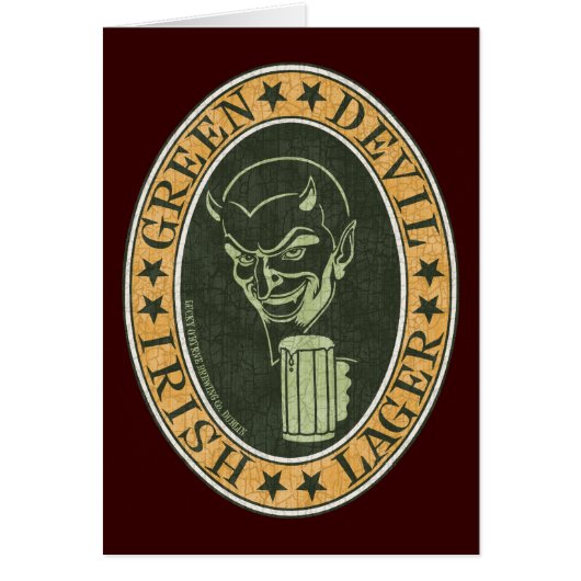 Green Devil Lager Cards (Front)