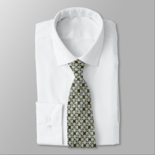 green diamond neck tie