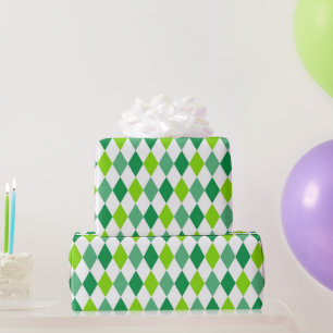 Green Diamond St. Patrick's Day Wrapping Paper