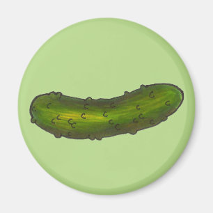 Green Dill Pickle Food Foodie Pickles Kitchen Deli Magnet