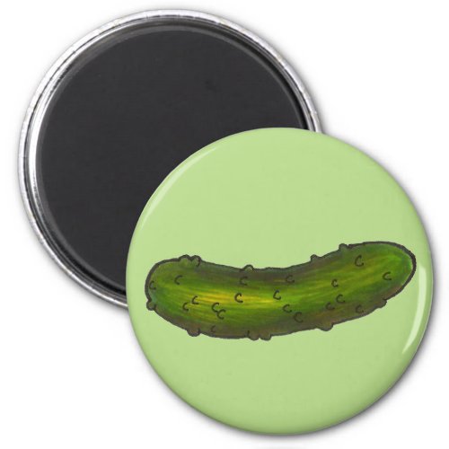 Green Dill Pickle Food Foodie Pickles Kitchen Deli Magnet