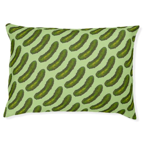 Green Dill Pickle Pickles Dog Bed