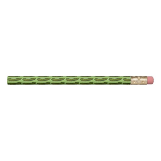 Green Dill Pickle Pickles Foodie Pencil (Front)
