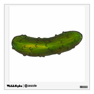 Green Dill Pickle Pickles Wall Decal