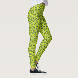 Green Dill Pickles Novelty Leggings