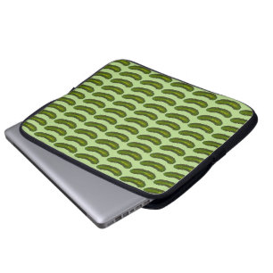 Green Dill Sour Pickle Pickles Foodie Kosher Deli Laptop Sleeve