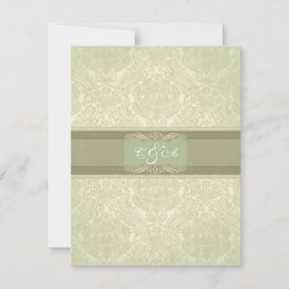 Green Dilly elegant reception card