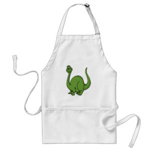 Green Dino Adult Apron