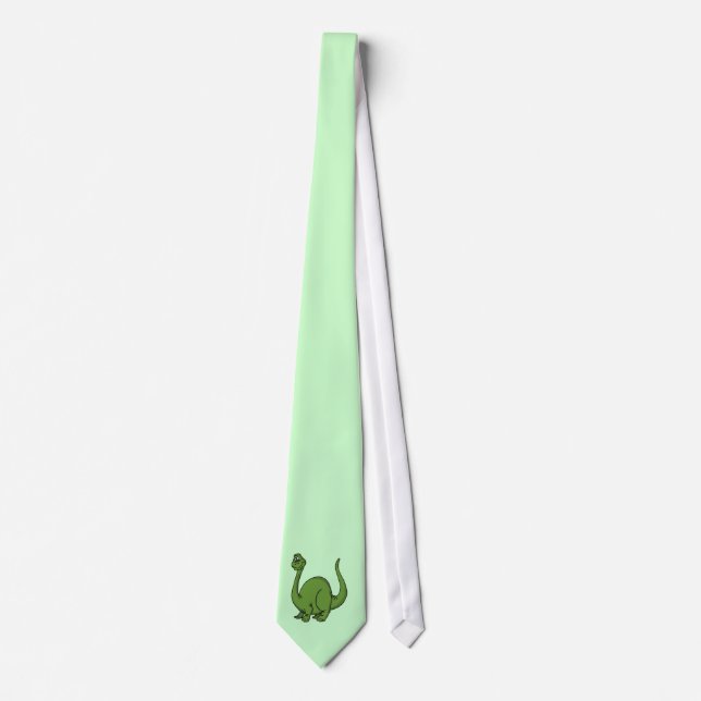 Green Dino Neck Tie (Front)