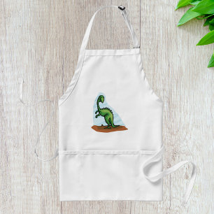 Green Dinosaur Adult Apron