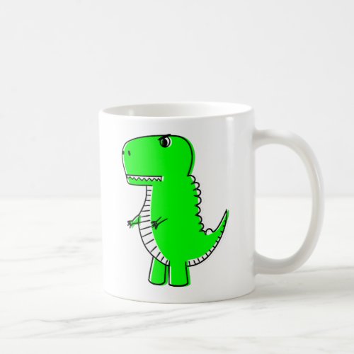 Green Dinosaur Drawing Tote Bag Coffee Mug