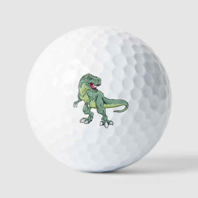Green Dinosaur Golf Balls (Front)