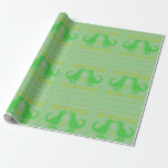 green dinosaur hanukkah ugly sweater wrapping paper<br><div class="desc">"dinosaur hanukkah ugly sweater ", dinosaur, passover, purim, menorah, "happy hanukkah", channuka, channukah, hannukah, Hanukkah</div>