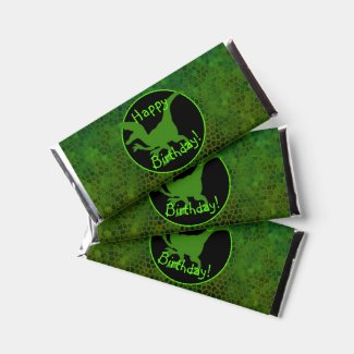 Green Dinosaur Hide Happy Birthday! 