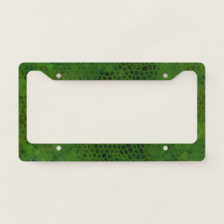 Green Dinosaur Hide License Plate Frame