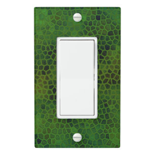 Green Dinosaur Hide Light Switch Cover