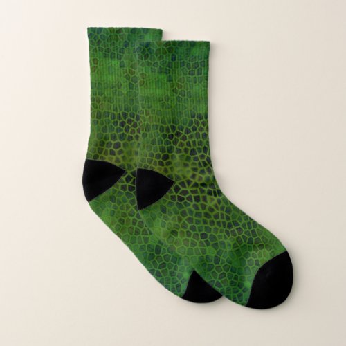 Green Dinosaur Hide Socks
