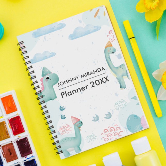 Green Dinosaur month and Week  Planner (Creator Uploaded)