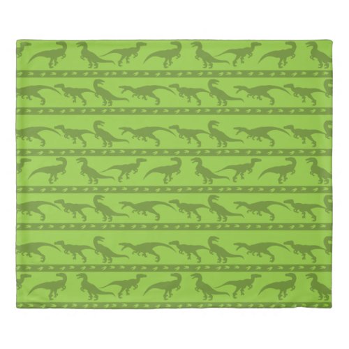 Green Dinosaur Pattern Duvet Cover