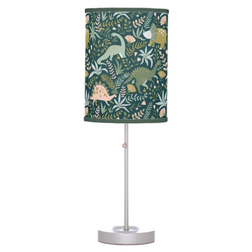 Green Dinosaur Pattern Table Lamp