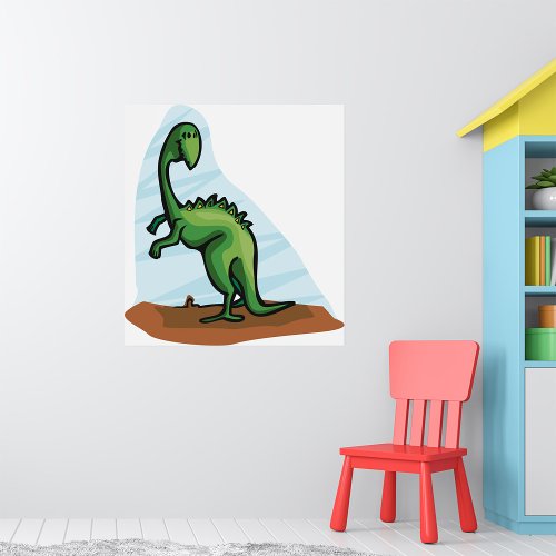 Green Dinosaur Poster