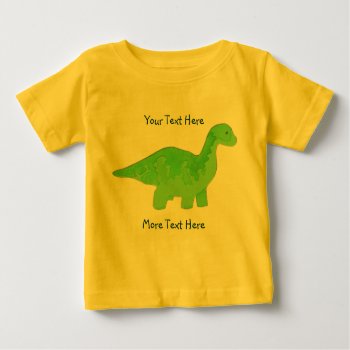 Green Dinosaur Shirt by Customizables at Zazzle