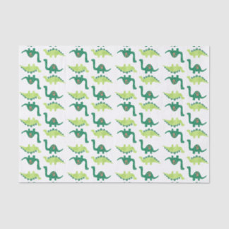 Green Dinosaur Tissue Paper