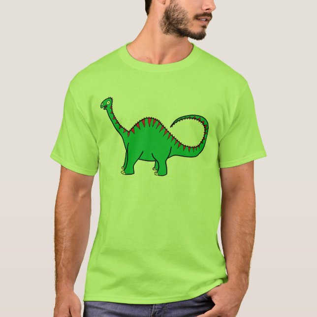 Green Diplodocus T-Shirt (Front)