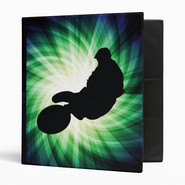 Green Dirt Bike Binder (Front/Inside)