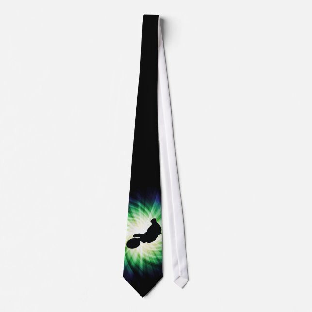 Green Dirt Bike Neck Tie (Front)