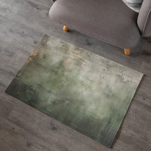 Green Distressed  Rug