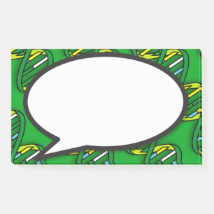 Green DNA speech bubble Post-it Notes
