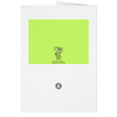 Green Dog Blank Card (Back)