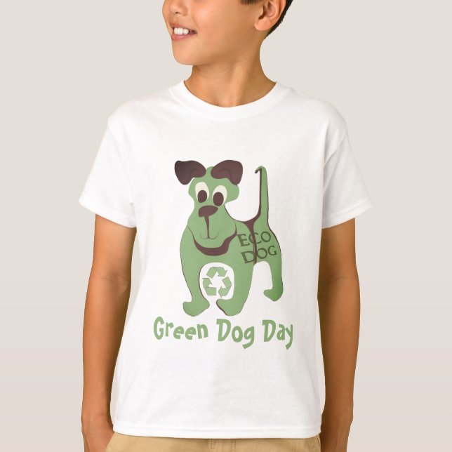 Green Dog - - Customized T-Shirt (Front)