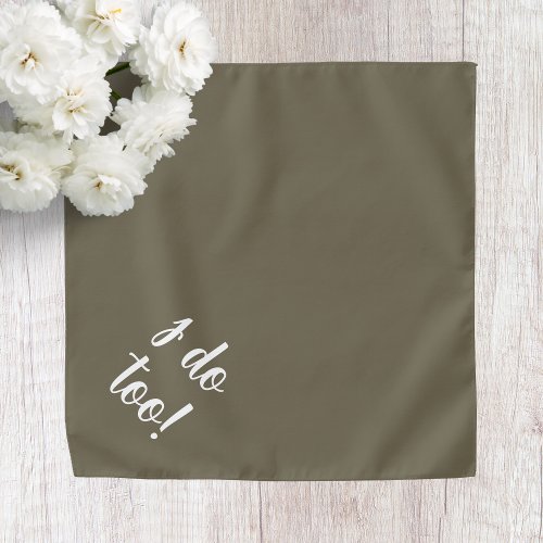 Green Dog Wedding Bandana