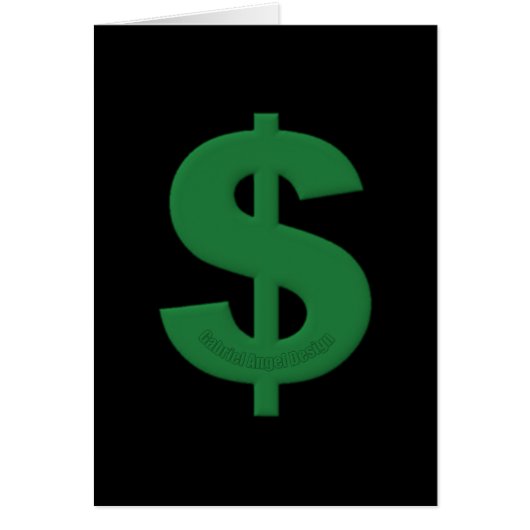 Green Dollar Sign Cards (Front)