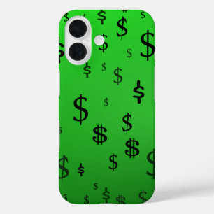 Green Dollar Sign iPhone 16 Case