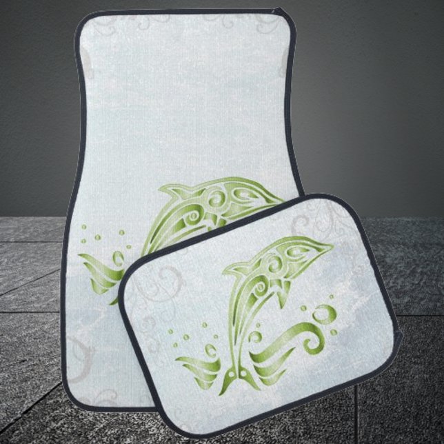 Green Dolphin Personalized Car Mats (Green Dolphin Personalized Car Mats)