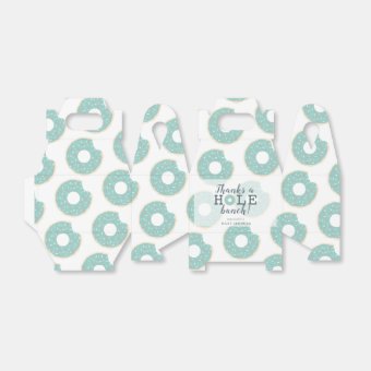 Green Donut Thank You Baby Shower Gift Favor Box Zazzle Green Donut Thank You Baby Shower Gift Favor Box Zazzle