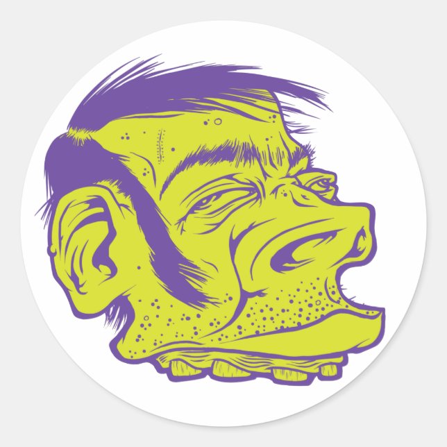 Green Dood Classic Round Sticker (Front)