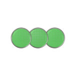 [ Thumbnail: Green Dots/Circles Pattern Golf Ball Marker ]