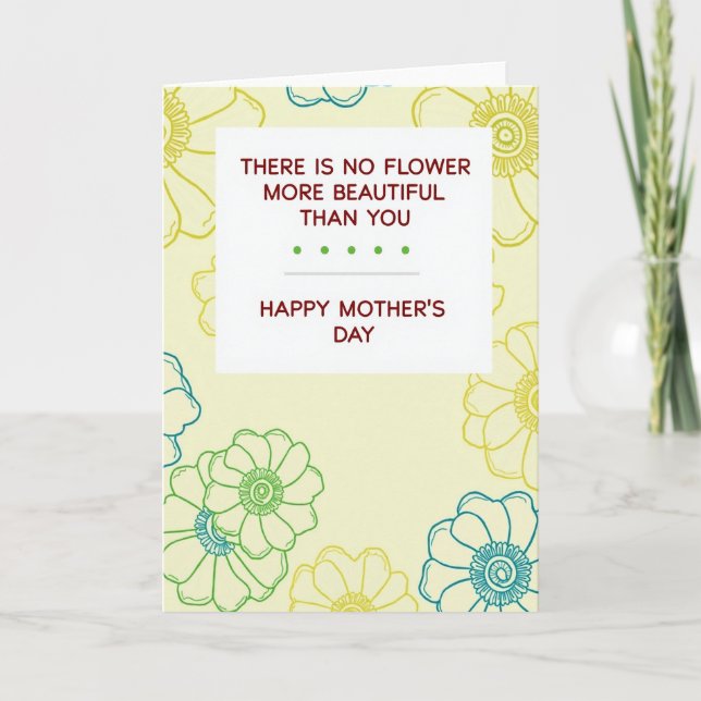 Green Dots Mothers Day Card (Front)